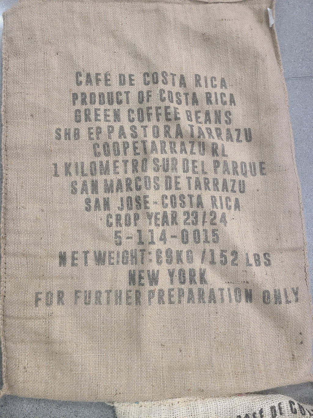 Burlap Coffee Bag